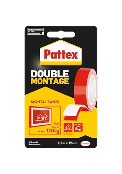 Double Montage Çift Taraflı Montaj Bandı, İç Ve Dış Mekanlar İçin Uygun Ekstra Güçlü Ve Dayanıklı Bant Yap