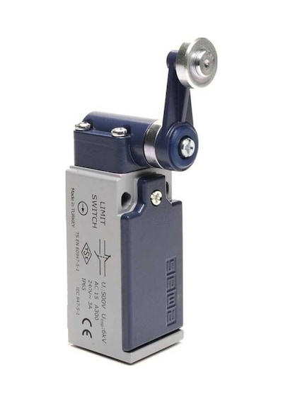 Emas L51K13MEM121 L51 Metal Gövde 18 mm Metal Kollu Makara Ani Hareketli 1NO+1NC Sınır Şalter