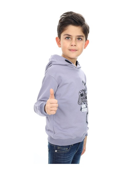 Toontoy Kids Toontoy Erkek Çocuk Relax Fit Kapüşonlu Cepli Düşük Omuz Baskılı Sweatshirt - 2 İplik Koyu Gri Toontoy Kids Toontoy Erkek Çocuk Relax Fit Kapüşonlu Cepli Düşük Omuz Baskılı Sweatshirt - 2 İplik Koyu Gri