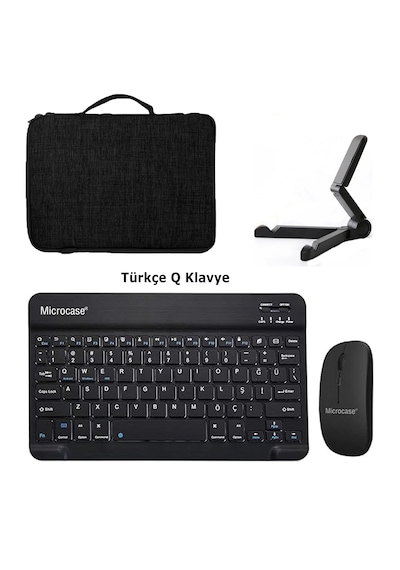 Microcase Samsung Uyumlu Galaxy Tab S10 Lite Tablet İçin Türkçe Bluetooth Klavye+mouse+tablet Standı-siyah Al8126 Omuz Çantası Microcase Samsung Uyumlu Galaxy Tab S10 Lite Tablet İçin Türkçe Bluetooth Klavye+mouse+tablet Standı-siyah Al8126 Omuz Çantası
