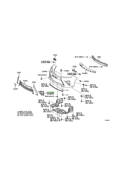 Toyota Yaris 2020-2022 Sis Lamba Kapağı Delıksız Sağ Oem No: 52127yp360