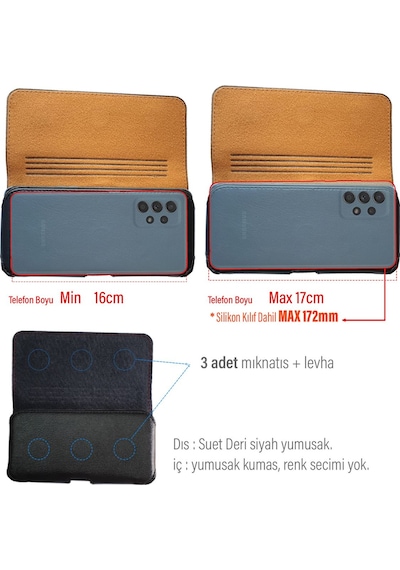 Redmi Note 12 Uyumlu Kılıf Kemer Kılıfı Yan Kemer Kılıf
