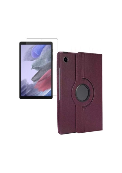 Samsung Galaxy Tab A8 10.5 Sm-x200 / X205 2021 Kılıfı 360 Dönebilen Standlı + Nano Ekran Koruyucu Kapaklı Kılıf