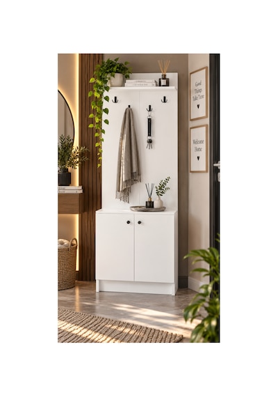 Yağmur 2 Kapaklı Portmanto Elbise Askılıklı Vestiyer Beyaz - 906148078 Beyaz Yağmur 2 Kapaklı Portmanto Elbise Askılıklı Vestiyer Beyaz - 906148078 Beyaz