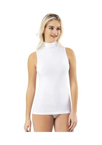 Kota 6614 Modal Sıfırkol Balıkçı Yaka Atlet Beyaz/xl
