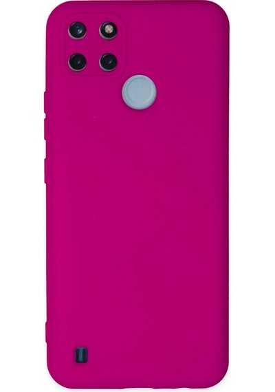 Realme Uyumlu C25y Kapak İçi Kadife Kamera Korumalı Lansman Silikon Kılıf