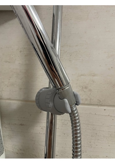 Ayarlanabilir Duş Başlığı Tutucu Universal Uyumlu Sabitleyici -duş Borusunun Çapı 2 - 3 Cm Gri