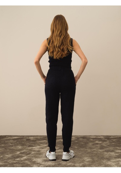 Xint Lacivert Lüks Pamuk Dokulu Regular Fit Pantolon 850955