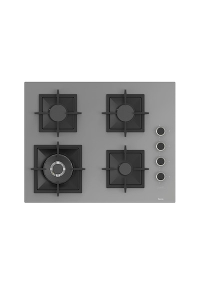 Fryart QEP64CPR - SC408-WFA - D065-SA Gri Cam Ankastre Set