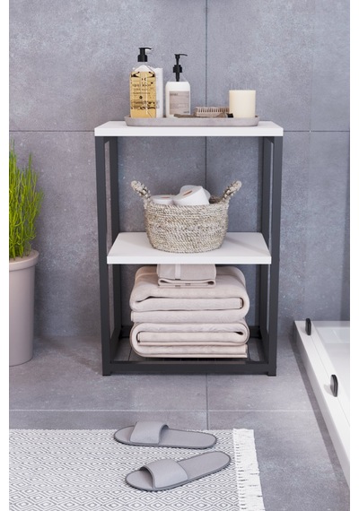 Brida Banyo Düzenleyici, Çok Amaçlı Raflı Düzenleyici Beyaz