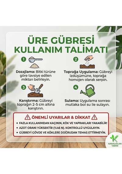Salon Bitkileri İçin Canlandırıcı Üre Gübresi Tüm Ev Çiçeklerine Uygundur 1 Kg 1 Adet