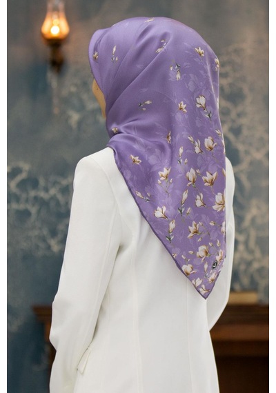 Vissona Twill İpek Eşarp - 51776 - 0022 Mor
