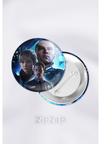 Detroit Become Human Video Oyun Çanta Süsü İğneli Buton Rozet Seti 1 Adet Tekli