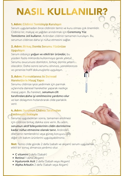 Ceremony Retinol Onarıcı Cilt Bakım Serumu 30 ML
