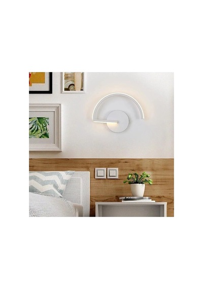 Alex Modern Tasarım Beyaz Renk Gün Işığı Ledli Banyo - Mutfak - Salon Ledli Duvar Aplik Beyaz Beyaz