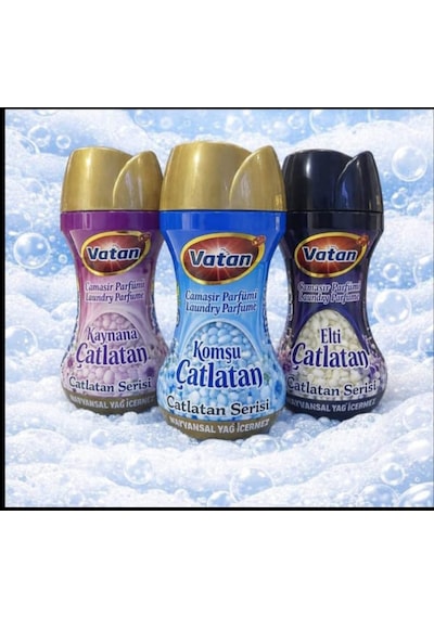 Vatan Granül Çamaşır Parfümü Ve Yumuşatıcı Kaynana Çatlatan 3 X 210 Gr 3lü Set