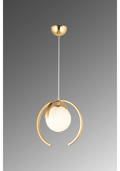 Minta Tekli Camlı Avize Gold