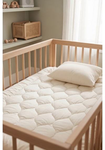 Riss Tekstil %100 Merinos Kuzu Yünü Bebek Yorganı 95x145 Cm Ve Yün Bebek Yastığı 35x45cm