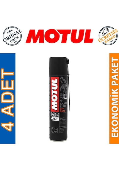 Motul C3 Chain Lube Off Road 400 Ml Zincir Yağı 4 Adet