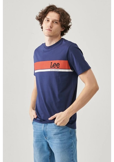 Lee Erkek T Shirt L211918 410 Lacivert