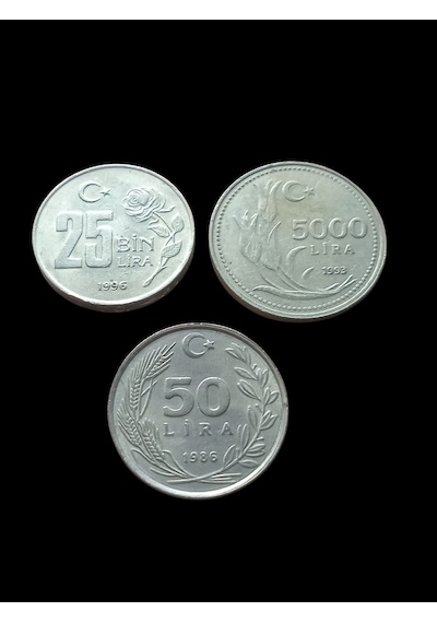 Koleksiyon 4 Madeni Türk Lirası Madeni Koleksiyon Para . Numismatik, Antikalar, Hobi Hediye
