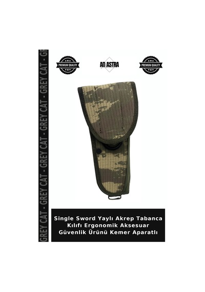 Single Sword Yaylı Akrep Tabanca Kılıfı Ergonomik Aksesuar Güvenlik Ürünü Kemer Aparatlı