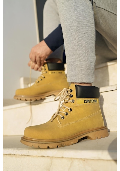 Muggo Catex Garantili Kaymaz Taban Suya Soğuğa Dayanıklı Unisex Kışlık Bot TARÇIN