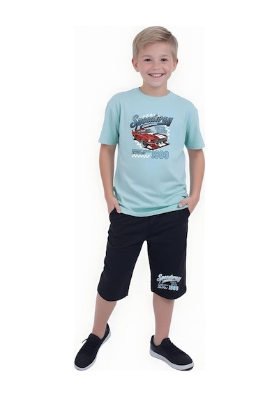 Fyk Kids Erkek Çocuk Yazlık Speeedway Baskılı Alt-üst Takım Mint Yeşil Fyk Kids Erkek Çocuk Yazlık Speeedway Baskılı Alt-üst Takım Mint Yeşil