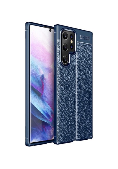 Samsung Uyumlu Galaxy S22 Ultra Kılıf Deri Tarzı Niss Silikon Case Kapak