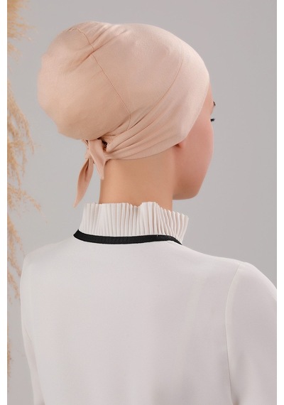 Melodi Scarf Tesettür Geçmeli Bağcıklı Viskon Likralı Dikişsiz Bone Krem Krem Melodi Scarf Tesettür Geçmeli Bağcıklı Viskon Likralı Dikişsiz Bone Krem Krem