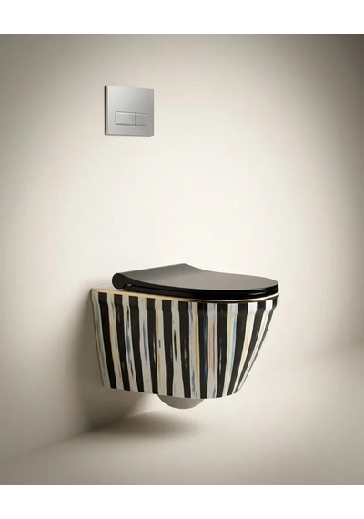 Stripe Kanalsız Asma Klozet Renkli