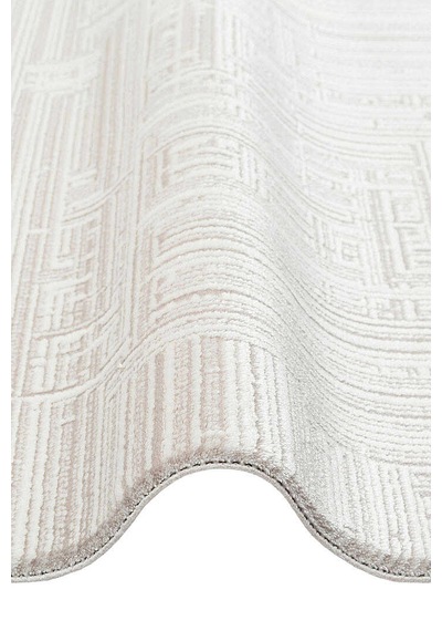 Alya Modern İtalyan Tasarım Makine Oval Halı Al01 Kemik Krem-kemik