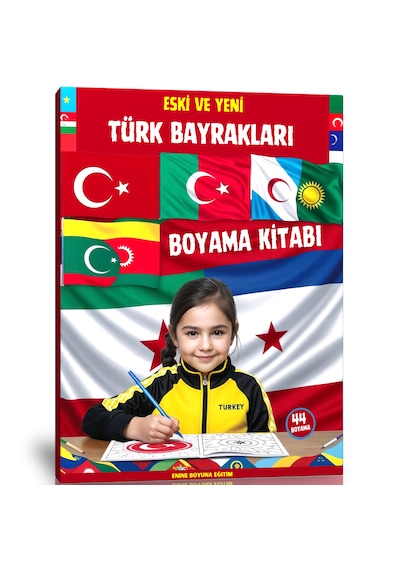 Eski Ve Yeni Türk Devletleri Bayrakları Boyama Kitabı Örnekler L