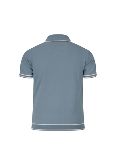 Hatemoğlu Mavi Regular Fit Polo Yaka Rayon Tişört