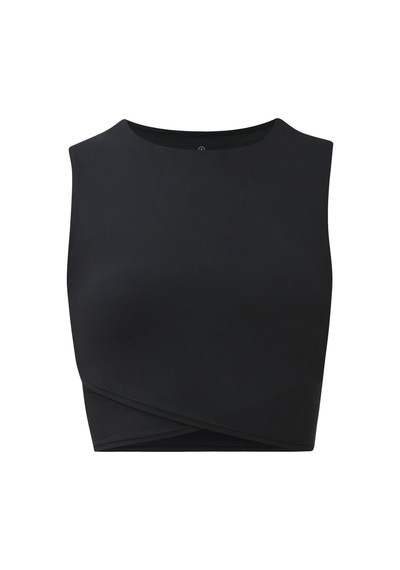 Sweaty Betty Sweaty Betty All Day Cropped Wrap Kadın Tank Top Blk Siyah