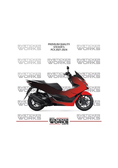 Honda Pcx 2025 Kaplama Sticker Çift Renk Motor Kaplama Modeli Hazır Kit Yüksek Kalite 51052275