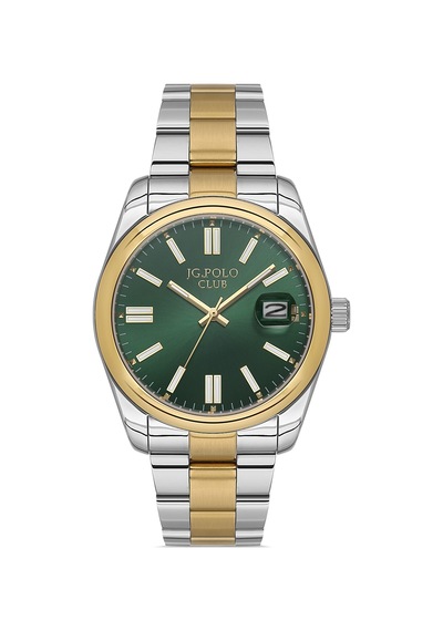 Jg. Polo Club Gold Gümüş Çelik Kordon Erkek Kol Saati Ls03508m.5 Gold - Gümüş
