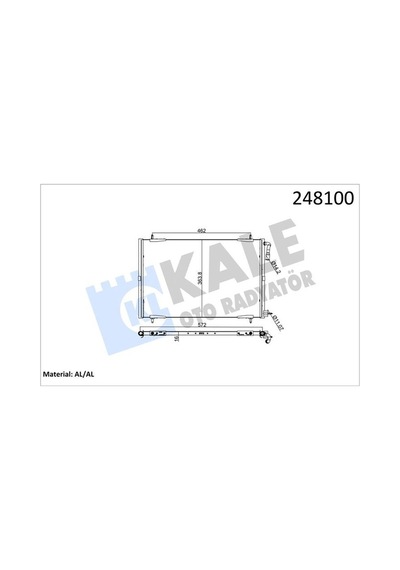 Kale 200abc010 Klima Radyatörü Kondanser Peugeot P206 98 09 1.1- 1.4- 1.6- 2.0- 1.4hdı- 1.6hdı 556x364x16 Al 6455.y0- 6455.w6- 6455.w7- 6455.x9