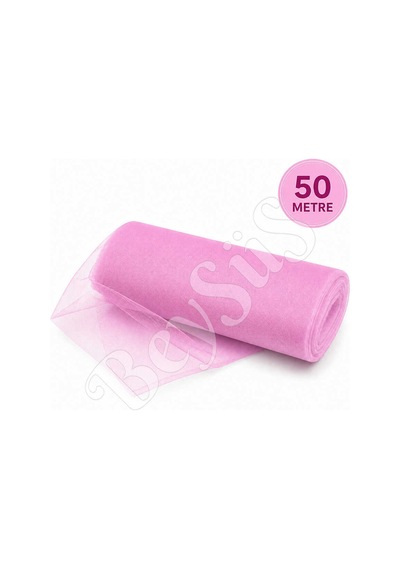Süsleme Tülü Pembe Kristal Tül 50 M Tüm Yaşlar