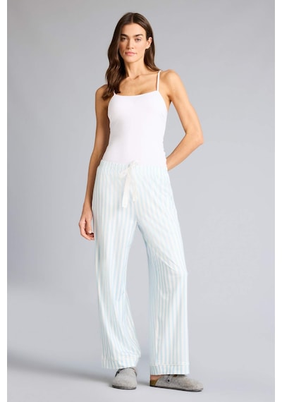Defacto Regular Fit Çizgili Uzun Pijama Altı F6990ax26spbe772 Mavi-be772