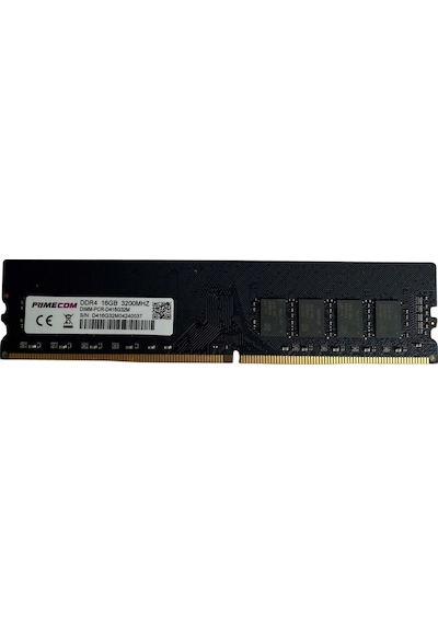 Primecom PCR-D416G32M 16 GB 3200 MHz DDR4 CL22 288P Long DIMM PC Ram