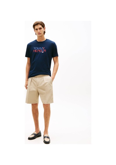 Tommy Hilfiger Mw0mw42369 Brand Love Big Text Erkek Tişört Lacivert