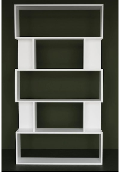 Venfa %100 Mdf Beyaz 6 Raflı Kitaplık