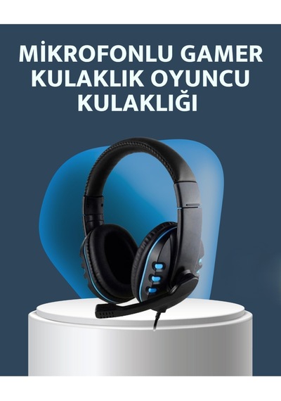 Stereo Mikrofonlu Kablolu Oyun Kulaklığı Konforlu Ve Net Ses İletimi Diğer