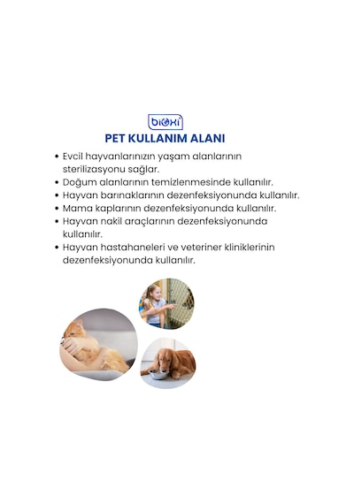 Bioxi® Veteriner ve Hayvan Dezenfektanı 5 LT /Hipokloröz asit