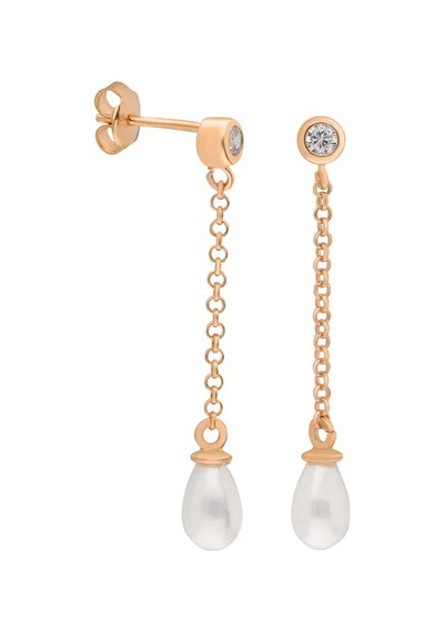 İncili Askılı Küpe 717136 Silver Gümüş
