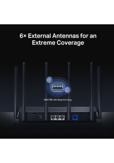 Mercusys Mr47be Wıfı7 Be9300 Üç Bant Router