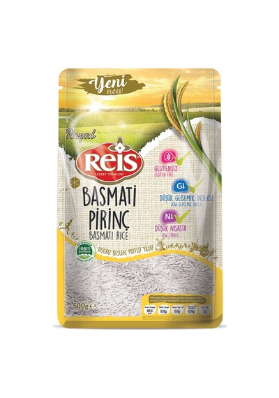 Reis Royal Basmati Pirinç Superior 500 G - 7 Adet Tarı