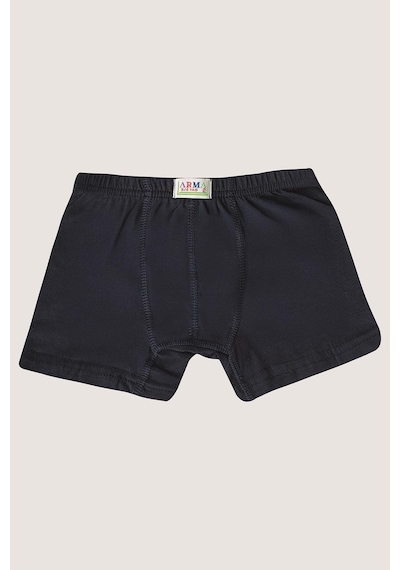 Arma Yıldız Erkek Çocuk Düz Pamuklu Likralı Renkli Boxer 6'lı Paket Çok Renkli