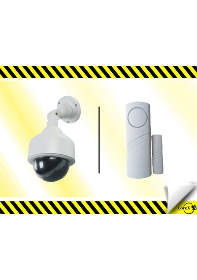 Topcraft Caydırıcı Mobese Kamera + 4444c Pencere Alarm
